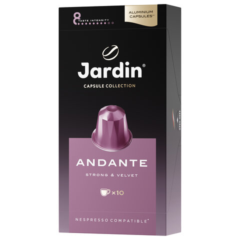 Кофе в капсулах JARDIN "Andante" для кофемашин Nespresso, 10 порций, 1353-10