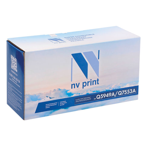 Картридж лазерный NV PRINT (NV-Q5949A/Q7553A) для HP LJ 1160/1320/3390/2014/2015, ресурс 3000 стр.